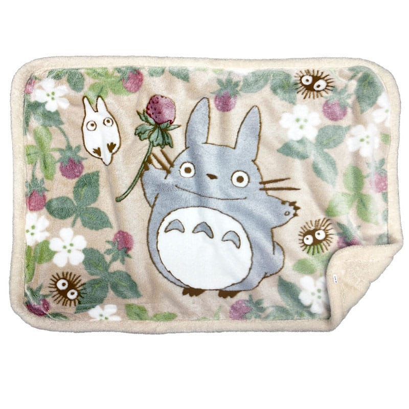 My Neighbor Totoro Fluffy plaid Totoro Rapsberry 70 x 100 cm Marushin