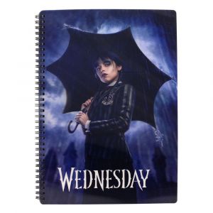 Wednesday Notebook with 3D-Effect Rain