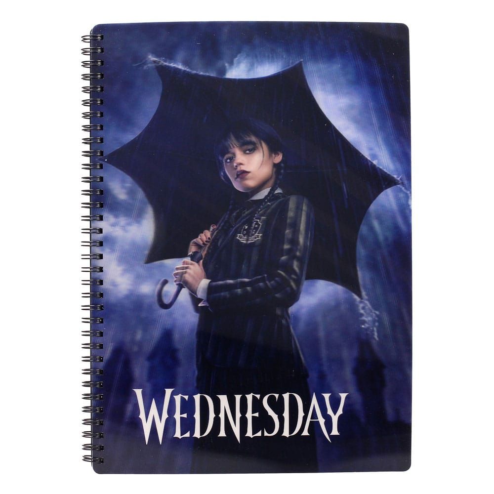 Wednesday Notebook with 3D-Effect Rain SD Toys