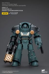 Warhammer The Horus Heresy Action Figure 1/18 Tartaros Terminator Squad Terminator With Heavy Flamer And Chainfist 12 cm Joy Toy (CN)
